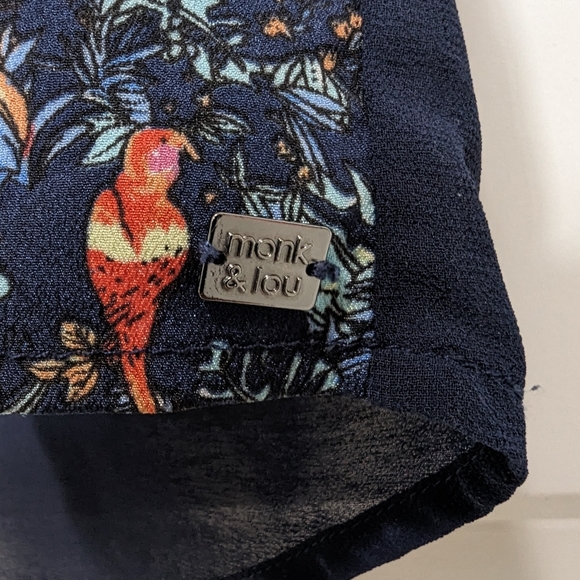 monk & lou short sleeve blouse - Picture 2 of 5